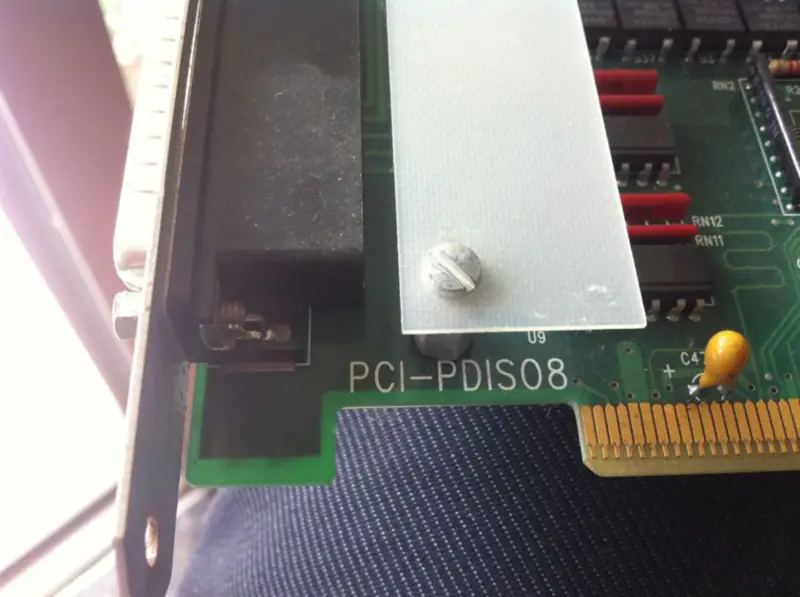PCIP-SCOPE PCI-PDIS08 Veri Kayıt Kartı