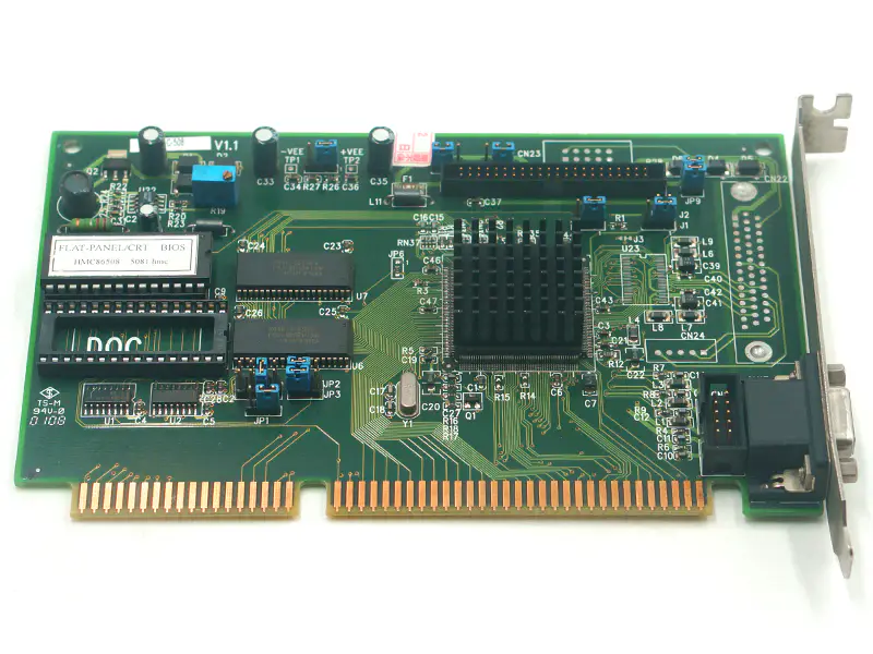 IEI PLC-508 V1.1 FLAT-PANEL/CRT BIOS TP6508 5081.HMC V1.1 ISA Bus LCD/CRT VGA Kart endüstriyel anakart