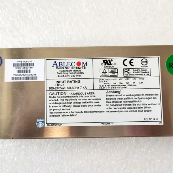 Ablecom PWS-0050-M SP382-TS Anahtarlama Güç Kaynağı