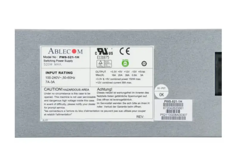 Supermicro PWS-521-1H Güç Kaynağı