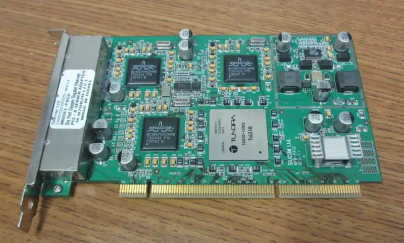 SILICOM PXG6 Altı Bağlantı Noktalı Bakır Gigabit Ethernet PCI-X Sunucu Adaptörü