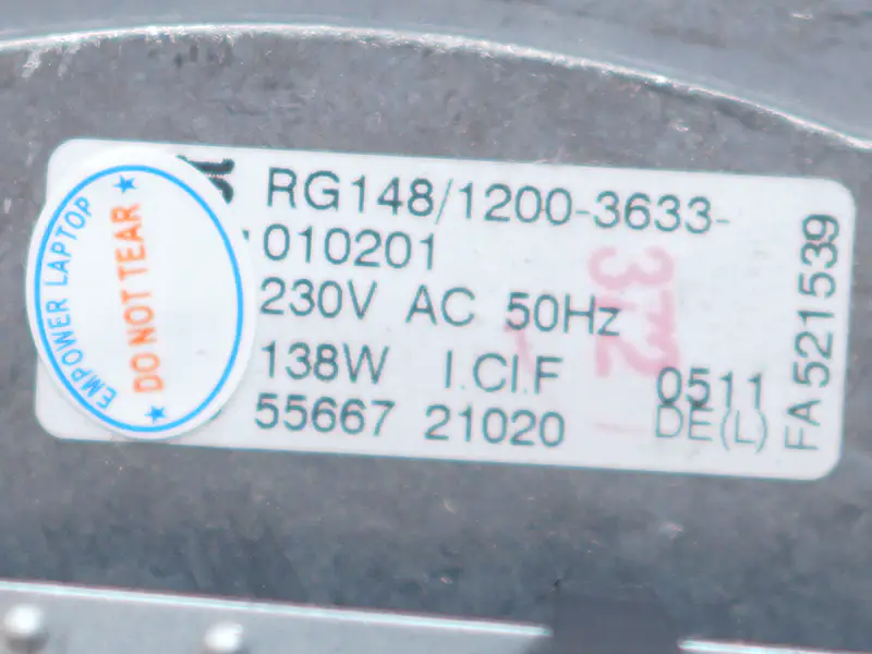 Ebmpapst RG148/1200-3633-010201 Fan