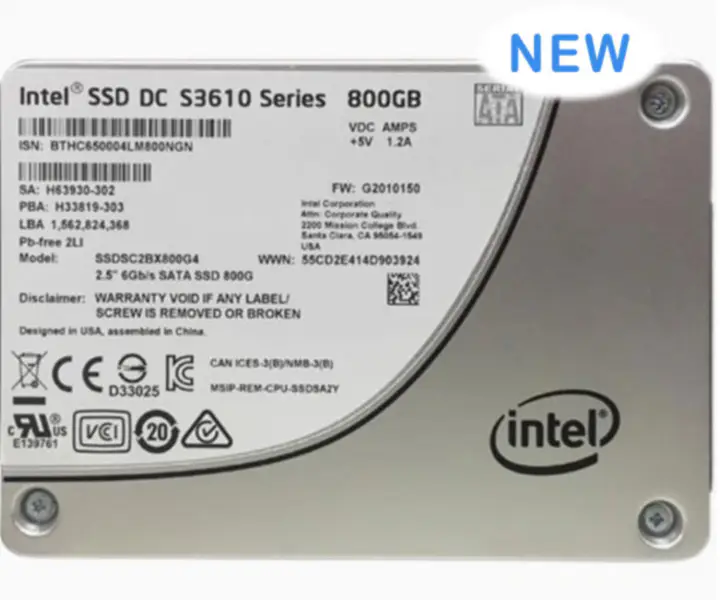 Intel S3610 Serisi SSD