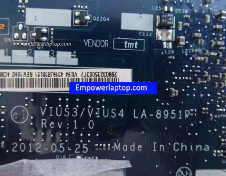 Lenovo IDEAPAD S400 LA-8952P 11SS90002932 Anakart