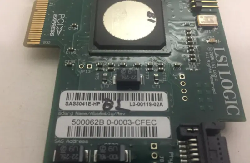 LSI SAS3041E-HP 4 Bağlantı Noktalı PCI-E 4X SAS SATA2 SATA Dizi kartı