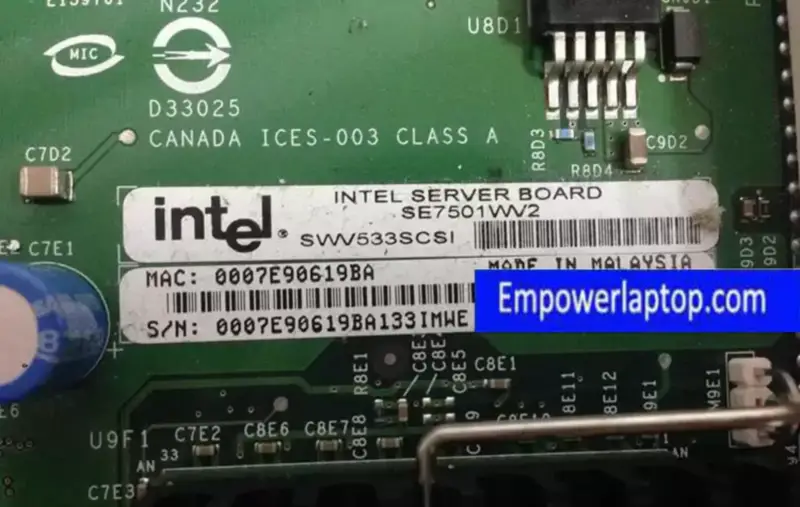 RAID Sever anakartlı Intel SE7501WV2 çift 320MSCSI kart