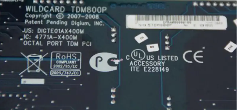 Digium TDM800P Anakart