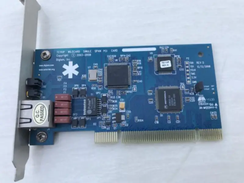 Asterisk E1 card TE110P Digital 1 Port Asterisk Card Asterisk E1/T1/J1 card Single port
