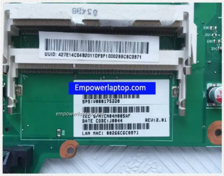 Toshiba L510 V000175220 Anakart