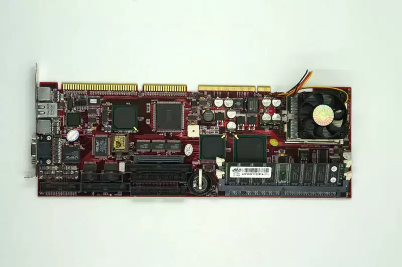 Crystal V10308 REV. 1.2 Soket 370 Intel 440BX yonga seti Pentium III LAN VGA SCSI arayüzlü anakart