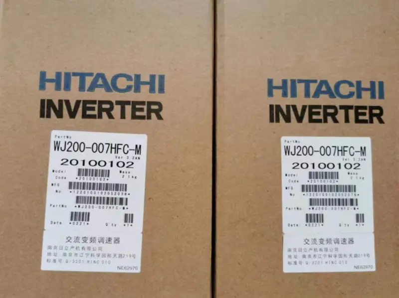 HITACHI INVERTER WJ200-007HFC-M 0.75KW YENI