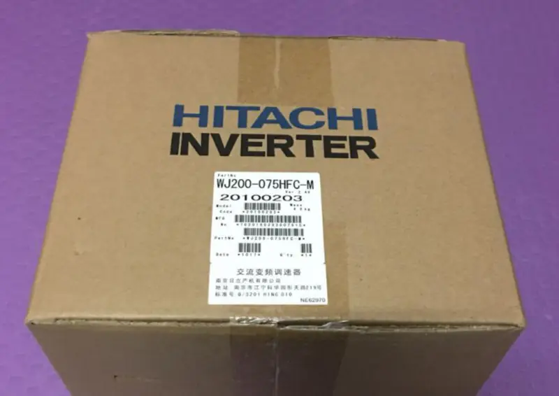 HITACHI INVERTER WJ200-075HFC-M 7.5KW YENI