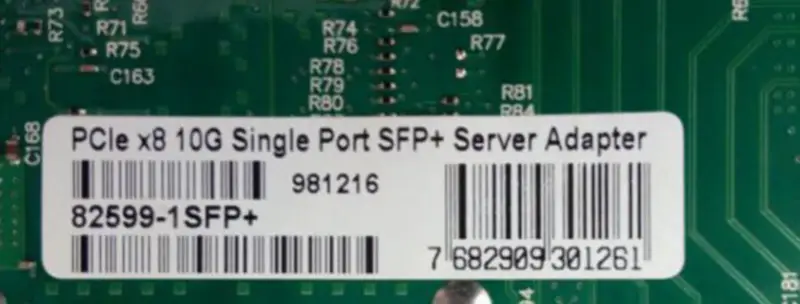 X520-DA1 E10G41BTDA OEM 10Gb Ethernet Birleşik Ağ Bağdaştırıcısı