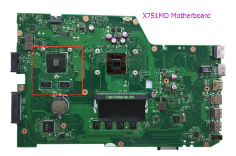 Asus X751M X751MD REV2.0 Anakart