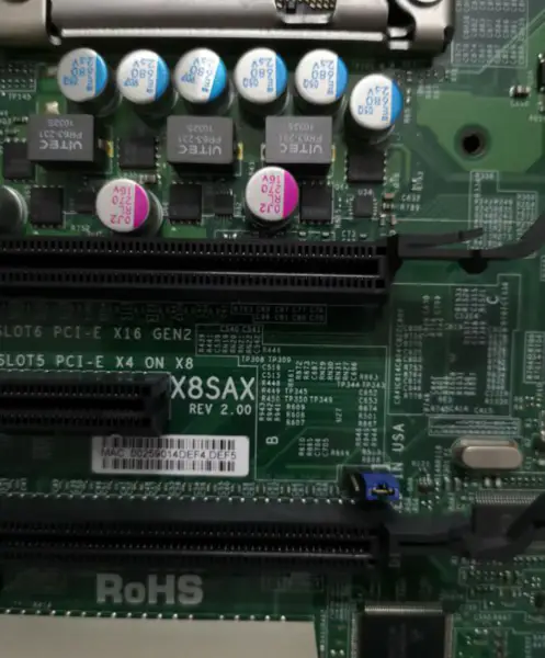 SuperMicro X8SAX REV 2.00 Sunucu anakartı LGA 1366 X58 DDR3