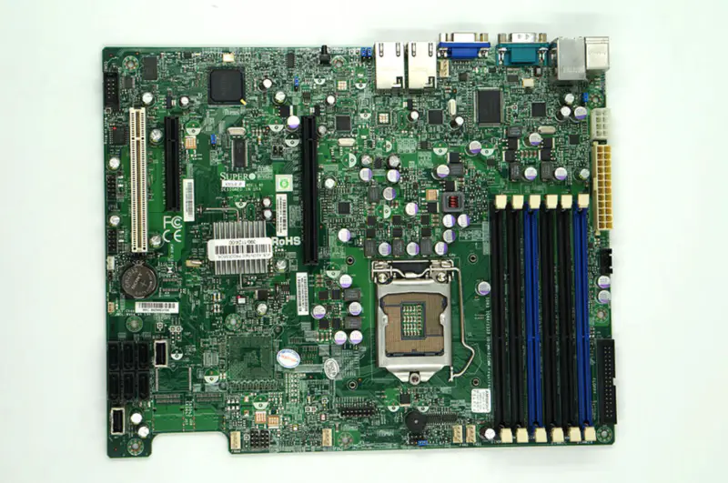 SuperMicro X8SIE-F LGA1156 Tek Sunucu anakartı S3420 Yonga Seti 6 Bellek Yuvası Çift Gigabit LAN