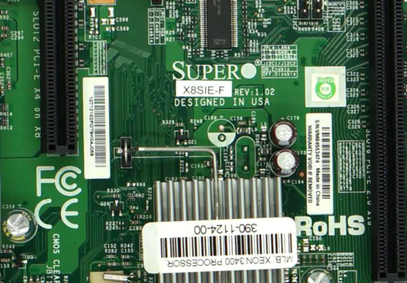SuperMicro X8SIE-F LGA1156 Tek Sunucu anakartı S3420 Yonga Seti 6 Bellek Yuvası Çift Gigabit LAN