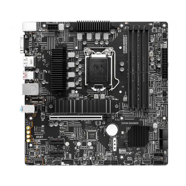 MSI Z590M BOMBER Anakart LGA1200 Z590 DDR4 128GB Mikro ATX