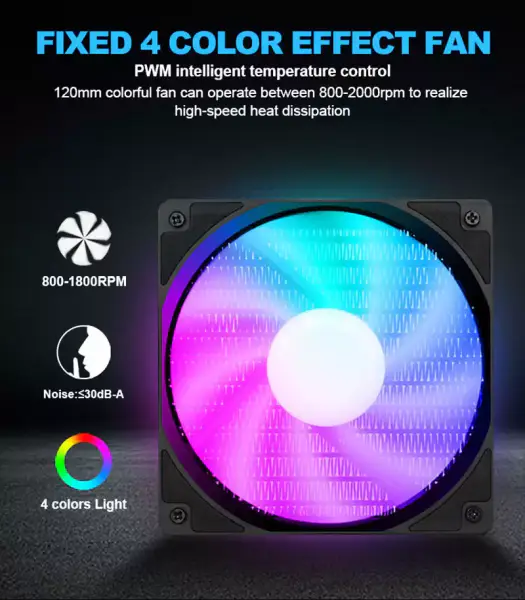 Sama 120mm Soğutucu Cpu Liquido Sıcaklık Oyun Bilgisayarı Sıvı Soğutucu ile Intel Cpu Soğutucu