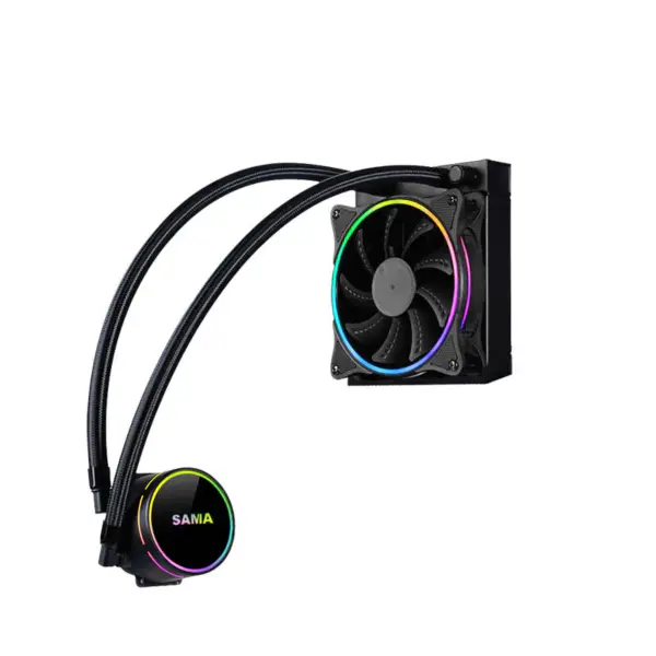 Sama 120mm Radyatör Gökkuşağı Pc Para Cpu Rgb Sıvı Soğutucu Blok Bilgisayar Cpu Su Soğutucuları