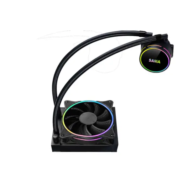 Sama 120mm Radyatör Gökkuşağı Pc Para Cpu Rgb Sıvı Soğutucu Blok Bilgisayar Cpu Su Soğutucuları