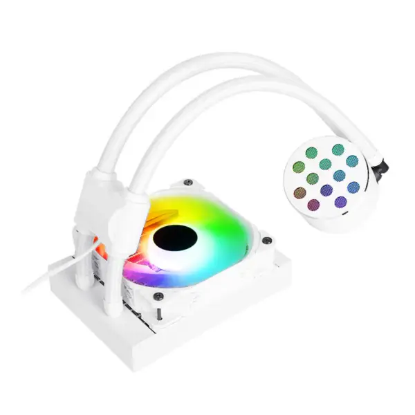 Sama 12cm Aio Cpu Soğutucu Radyatör Bakır Ekran Su Sıvı Soğutma Pc Cpu Soğutucu Düşük Gürültü Pompası ile Rgb Glow