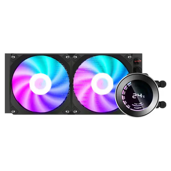 Sama 240 Cpu Su Soğutucu Isı Emici Kabul 12600k 115x /2700/3600/5950x Cpu Radyatör Rgb Soğutucu Fan ile Soğutma Cpu Sıvı Soğutma