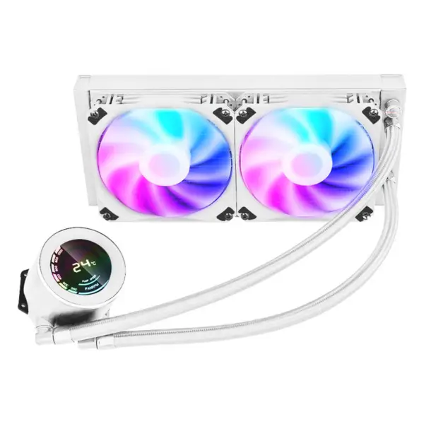 Sama 240 Cpu Su Soğutucu Isı Emici Kabul 12600k 115x /2700/3600/5950x Cpu Radyatör Rgb Soğutucu Fan ile Soğutma Cpu Sıvı Soğutma