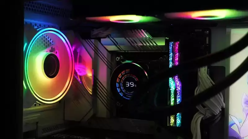 Sama 240mm Aio Cpu Sıvı Soğutma Su Soğutucu Kiti Pc Sistemi Lcd Ekran