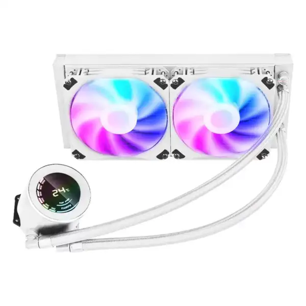 Sama 240mm Aio Cpu Sıvı Soğutma Su Soğutucu Kiti Pc Sistemi Lcd Ekran