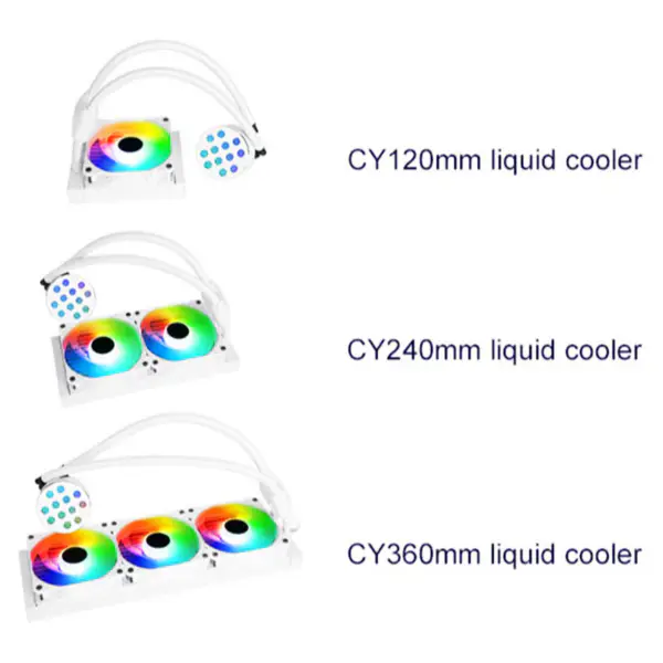 Sama 240mm Radyatör Gökkuşağı Pc Para Cpu Rgb Sıvı Soğutucu Blok Bilgisayar Cpu Su Soğutucuları Ve Pc Cpu Için Soğutma Fan Sistemleri
