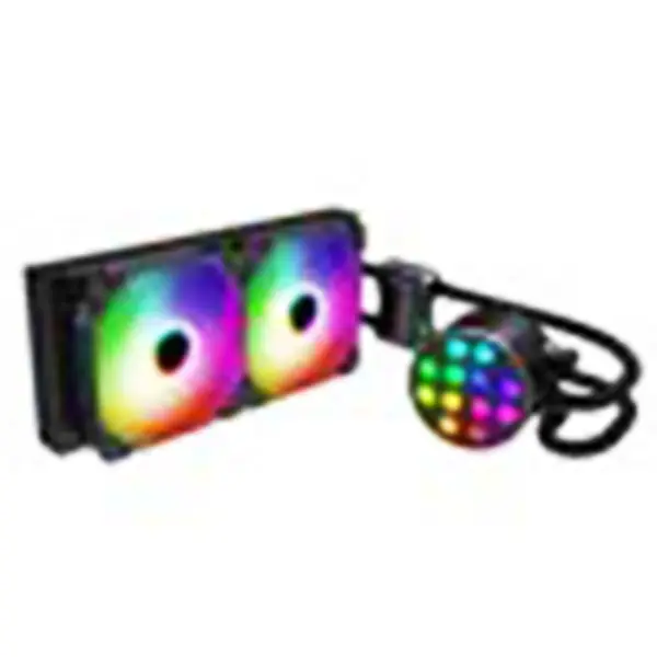 Sama 24cm Aio Cpu Soğutucu Radyatör Bakır Ekran Su Sıvı Soğutma Pc Cpu Soğutucu Düşük Gürültü Pompası ile Rgb Glow