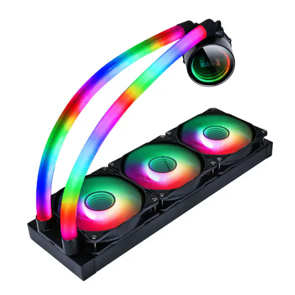 Sama 360 Lga1200 Lga1700 Lga 2011 Siyah Su Soğutma Pc Soğutucu Watercoole Cpu Soğutma Su Soğutucu Sistemi Pc Kasa Soğutma için