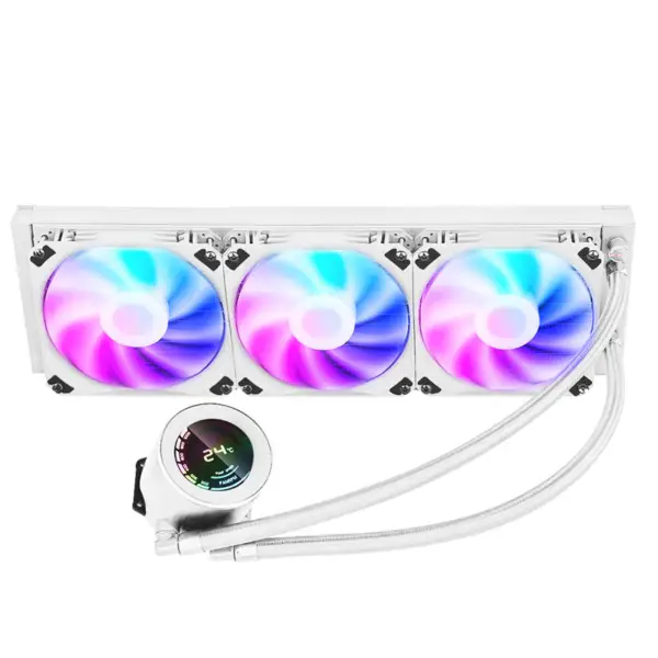 Sama 360mm Aio Cpu Sıvı Soğutma Su Soğutucu Kiti Pc Sistemi Lcd Ekran