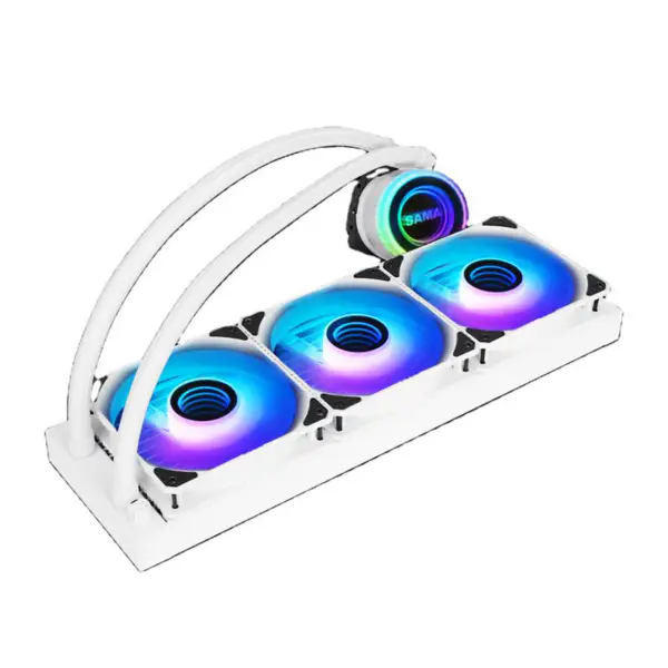 Pc Kasası İçin Sama 360mm Radyatör Beyaz Yüksek Verimli Cpu Su Soğutma