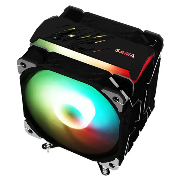 Sama 4heatpipes Cpu Isı Dağılımı Cpu Hava Soğutucu Rgb Amd Intel Uyumluluğu İçin