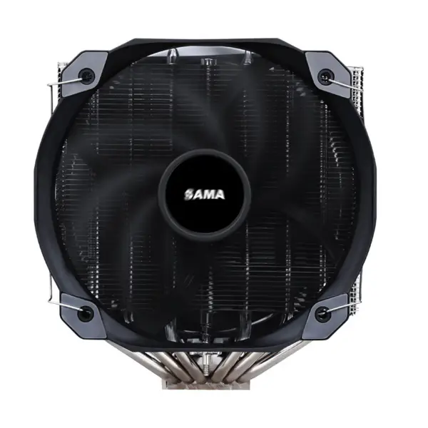 Sama 6 Isı Boruları 140mm Çift Kule Çift Soğutma Fanı Eşanjör Hava Soğutucu Pc Kasa Için Ikiz Kule Cpu Soğutucu