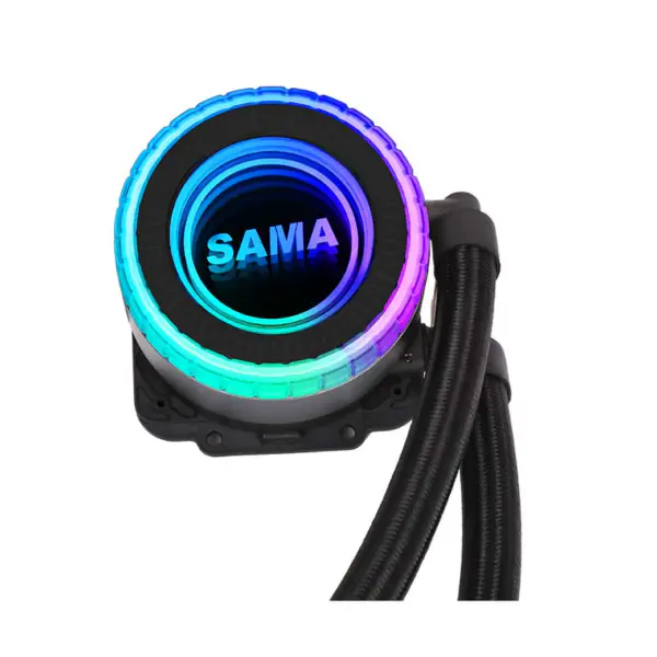 Sama Aio Cpu 240mm Radyatör Beyaz Siyah Soğutucu Sıvı Rgb Soğutucu Cpu Pc Bilgisayar İşlemci Su Soğutma Radyatörü Pc Oyun