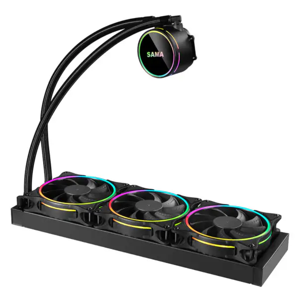 Sama Aio Cpu 360mm Radyatör Soğutucu Sıvı Rgb Soğutucu Cpu Su Soğutma Radyatörü Pc Oyun