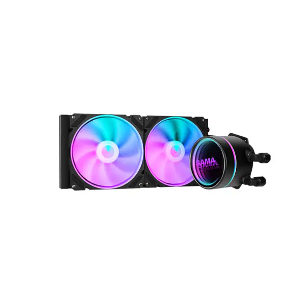 Sama Aio Su Soğutma 420mm Adreslenebilir Argb Aydınlatma Fan Soğutucu Bilgisayar Su Soğutma Intel Amd için