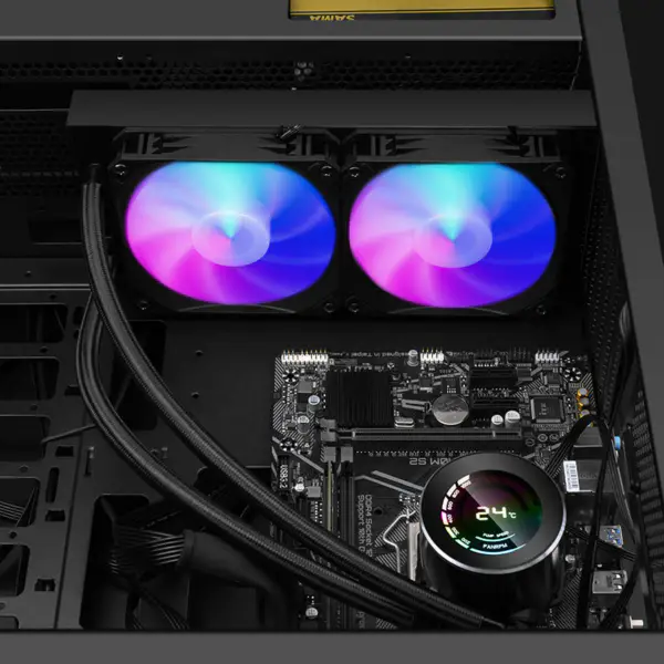 Sama Hepsi Bir Arada Su Soğutma Aio Cpu Sıvı Soğutucu 5v Rgb Destek Bakır Radyatör Pc Su Soğutma Kiti