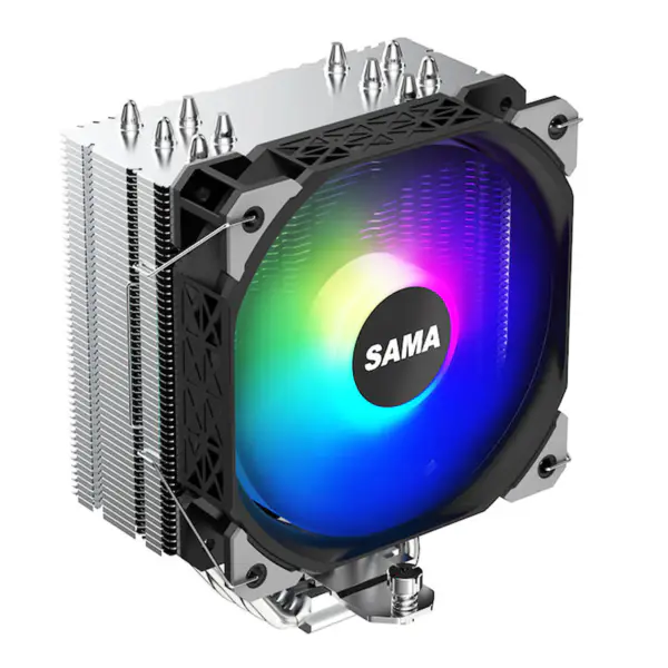 Sama Am4 Am5 Cpu Hava Soğutucuları 5 Elektrolizle Isı Boruları İşlemci Soğutma 115x/1366/1200/2011/2066/1700 Hava Soğutucu