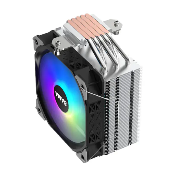 Sama Am4 Am5 Cpu Hava Soğutucuları 5 Elektrolizle Isı Boruları İşlemci Soğutma 115x/1366/1200/2011/2066/1700 Hava Soğutucu