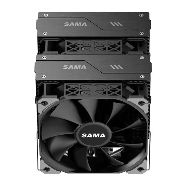 Sama Am4 Am5 Cpu Soğutucu Soğutucu Güçlü Fonksiyonel Fan Çift Fanlı Soğutucu Cpu İşlemci Soğutma