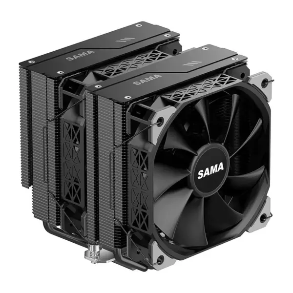 Sama Am4 Am5 Cpu Soğutucu Soğutucu Güçlü Fonksiyonel Fan Çift Fanlı Soğutucu Cpu İşlemci Soğutma