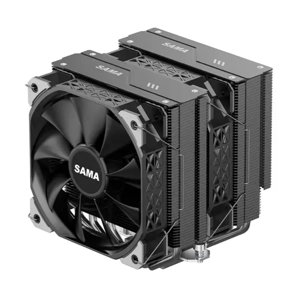 Sama Am4 Am5 Cpu Soğutucu Soğutucu Güçlü Fonksiyonel Fan Çift Fanlı Soğutucu Cpu İşlemci Soğutma