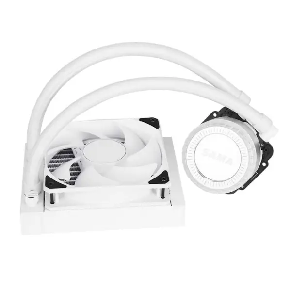 Sama Argb Coloful 120mm Radyatör Beyaz Pc Cpu Su Soğutucu