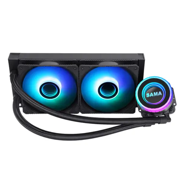 Sama Özel Siyah 240mm Radyatör Pc Cpu Su Soğutucu
