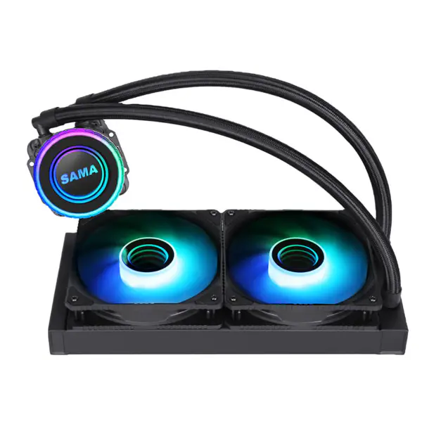 Infinity Ayna Tasarımı ile Sama Özelleştirilebilir Amd 240mm Aio Cpu Sıvı Soğutma Su Soğutucu Kiti