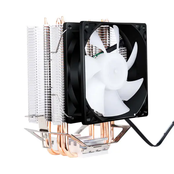 Sama Özelleştirilebilir Logo Bilgisayar Soğutma Fanı 5v 3pin Rgb Soğutucu Pc Intel Amd Cpu Hava Soğutucu 3 Isı Borusu 40000h Cpu Soğutucu